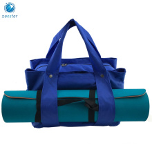 Sport Gymnastics Yoga Mat Duffel with Separate Drawstring Pouch Nylon Tote Bag